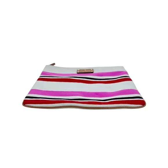 Kate Spade Oak Island Multicolor Striped Large Zip Clutch w/Gold Hardware - Picture 6 of 10